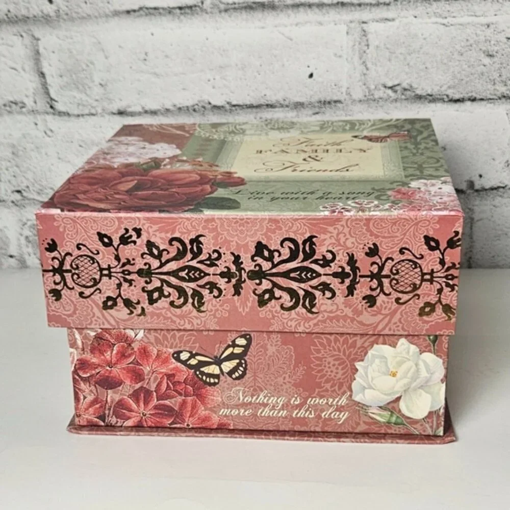 Abbington Park Faith Family & Friends Memory Storage Box - Elegant & Beautiful